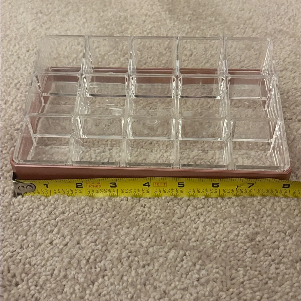Clear and Brown Acrylic Organizer